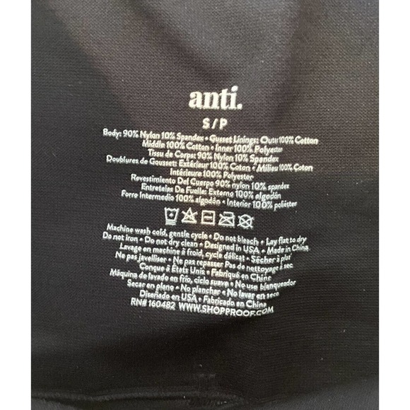 NEW Anti X Everyday Solutions Seamless Leggings Size Small Women’s Black - Picture 3 of 8